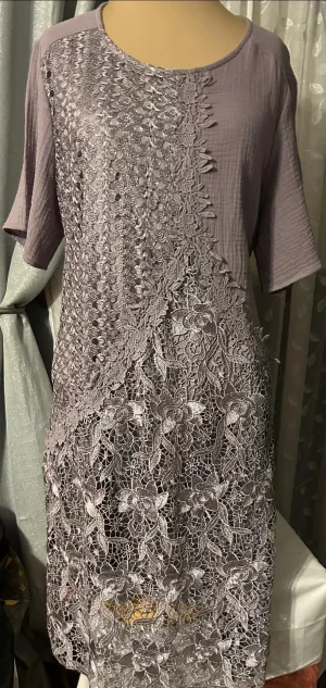 Tendency Mixed Pattern Dress