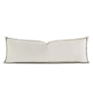 Tessa Ivory Sham in Black