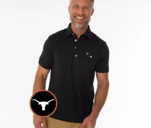 Black Longhorn Texas Coachs Performance Players Shirt (Long-Sleeve)