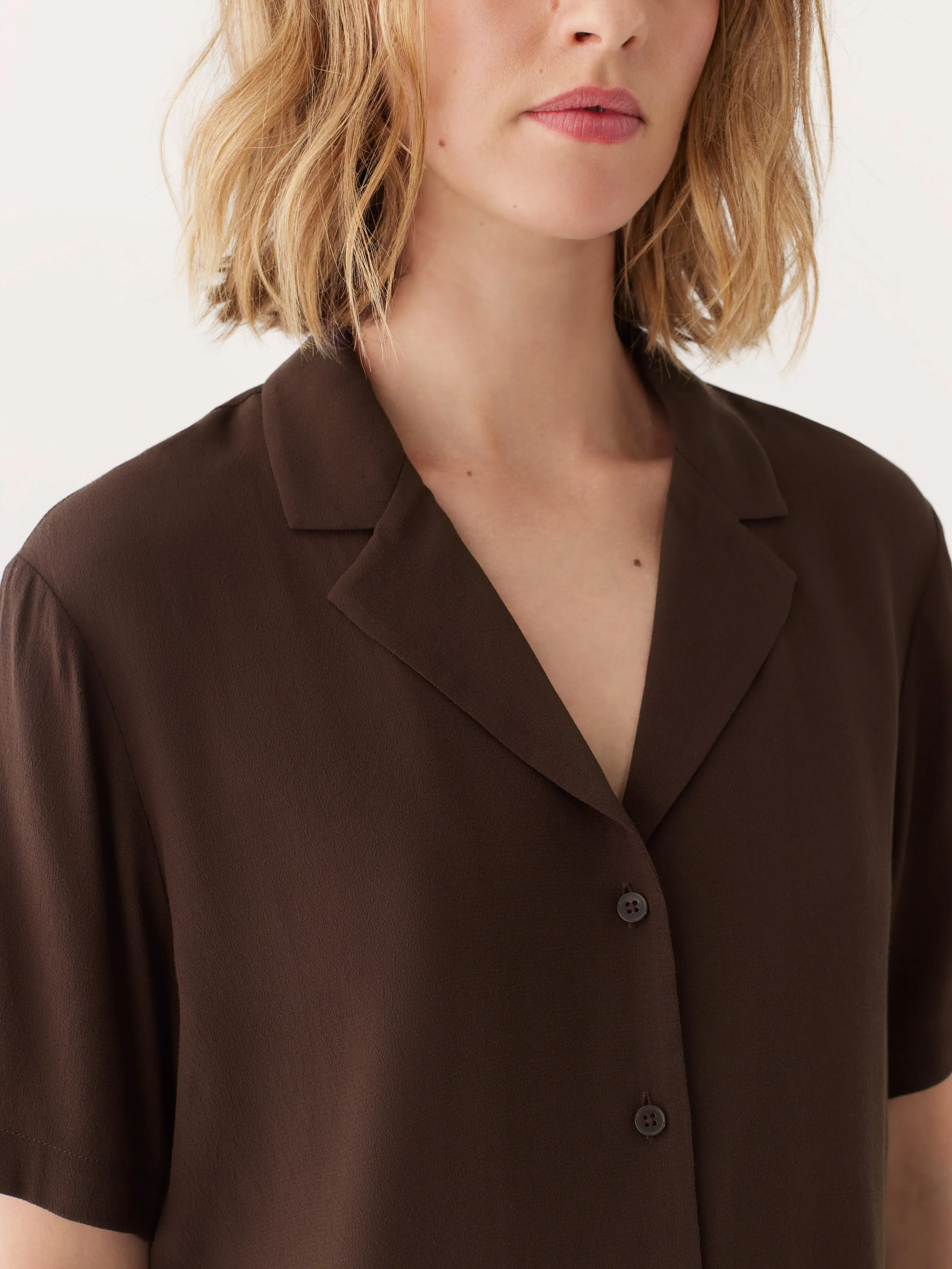 The Camp Collar Blouse in Elderberry