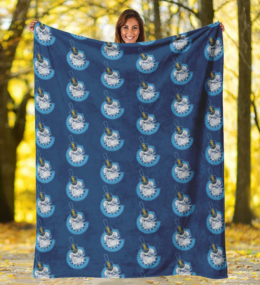 The Citadel, C Spike logo, Navy Blanket
