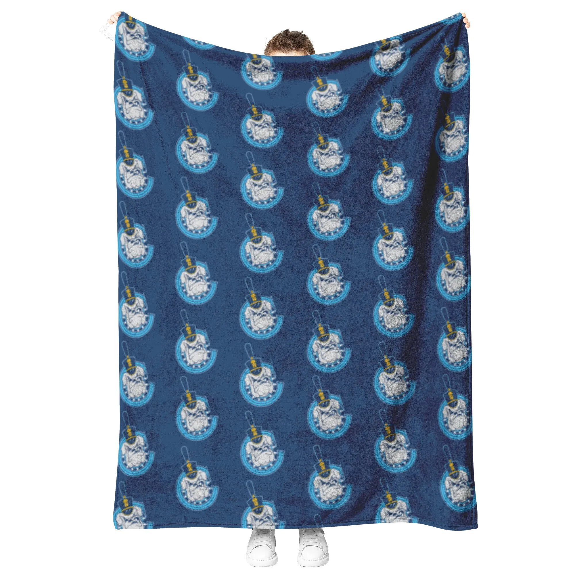 The Citadel, C Spike logo, Navy Blanket