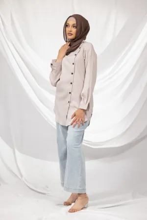 The Crescent Sabina Button Detail Shirt