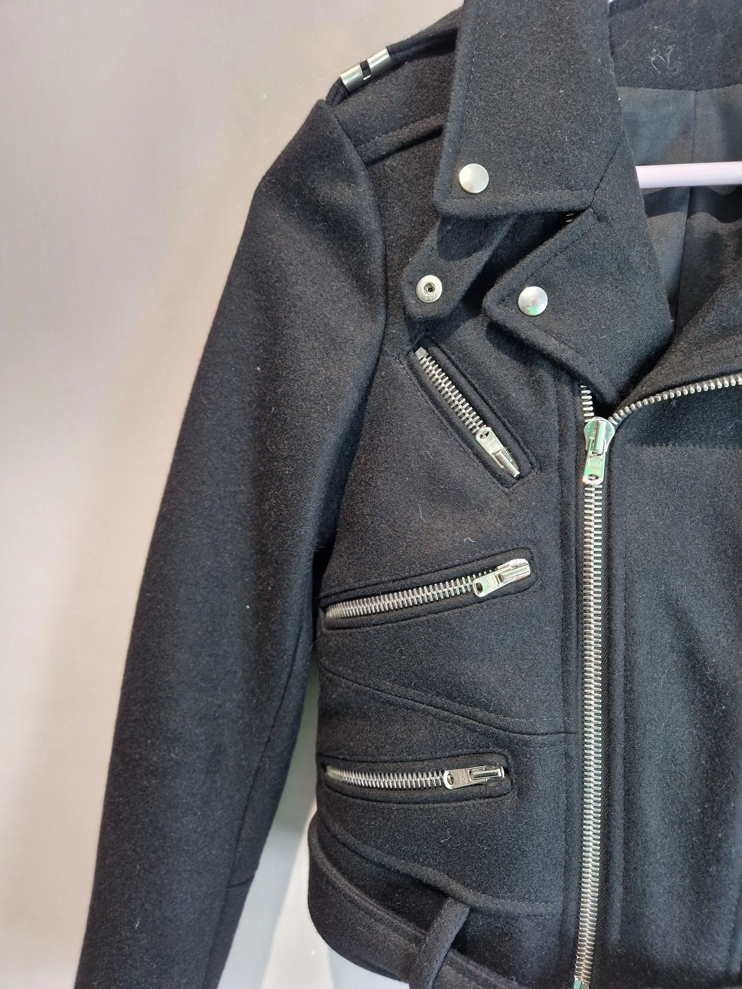 The Kooples wool biker jacket - XS