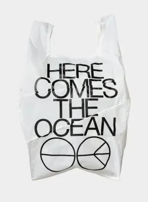 The New Shopping Bag Ocean White Large