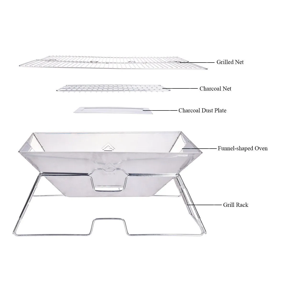 THE PITMASTER: Quick Grill Jumbo Folding Flatpack BBQ