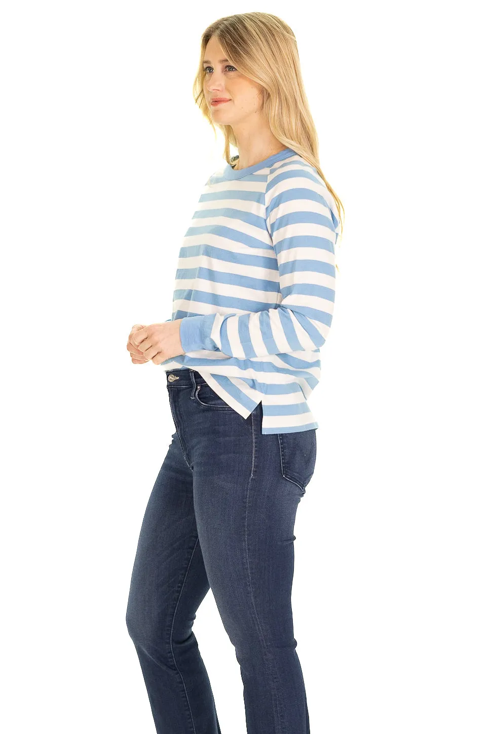 The Sunset Pullover in Heritage Stripe