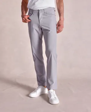 The Voyager - Performance Knit 5-Pocket Pant - Grey