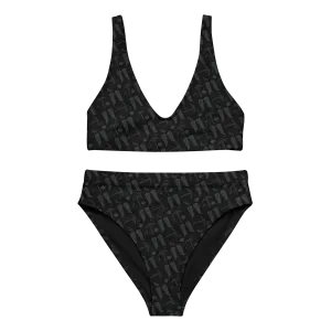 The Walking Dead Icons All Over Print Recycled High-Waisted Bikini