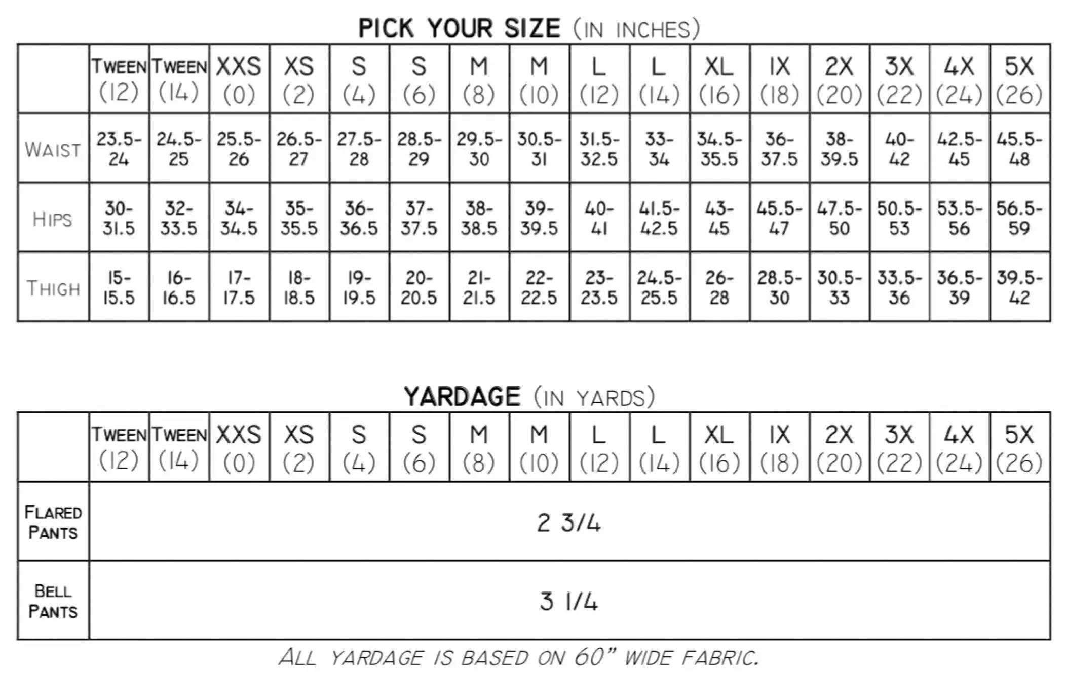The Zappa Pants PDF Sewing Pattern
