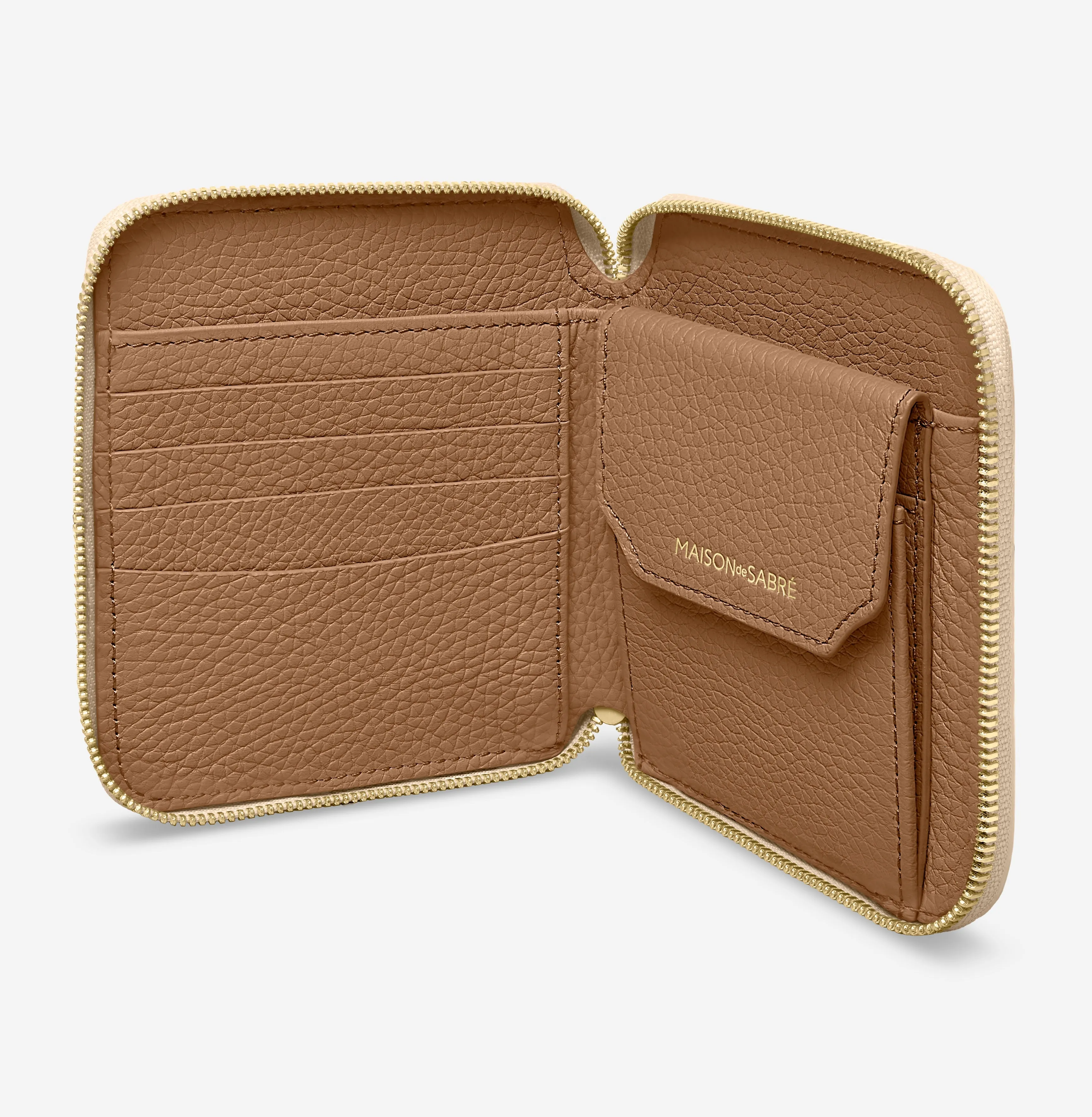 The Zip Around Wallet - Saharan Brown