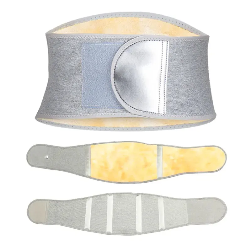 Thickened Warm Protection Belt For Autumn And Winter Cold Protection Plus Velvet Bamboo Charcoal Men And Women Belly Support Pressure Magnet Belt