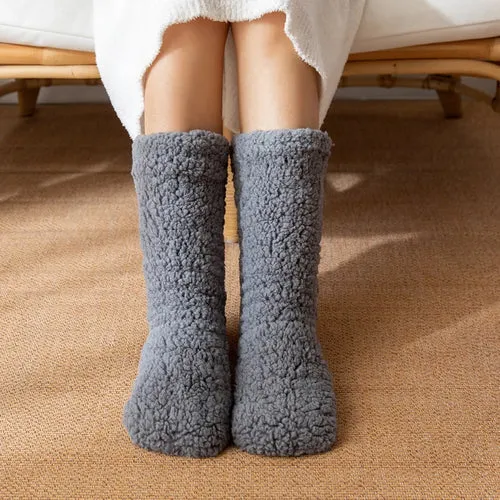 Thickened Winter Woven Thermal Cashmere Socks Floor Socks Women's