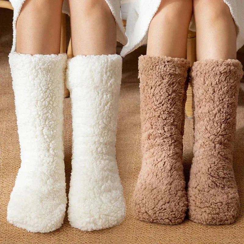 Thickened Winter Woven Thermal Cashmere Socks Floor Socks Women's