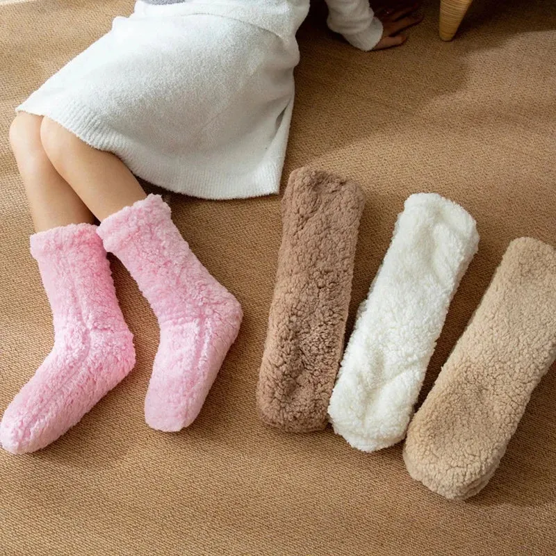Thickened Winter Woven Thermal Cashmere Socks Floor Socks Women's