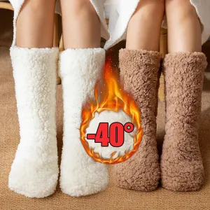 Thickened Winter Woven Thermal Cashmere Socks Floor Socks Women's