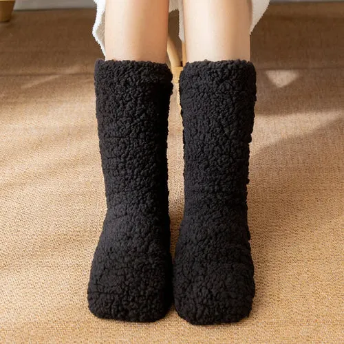 Thickened Winter Woven Thermal Cashmere Socks Floor Socks Women's