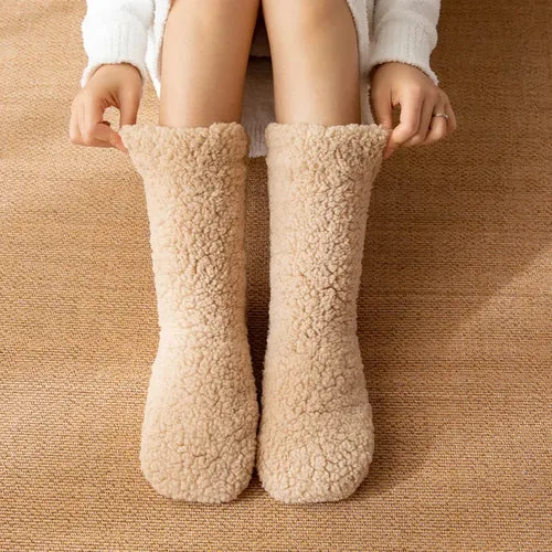 Thickened Winter Woven Thermal Cashmere Socks Floor Socks Women's