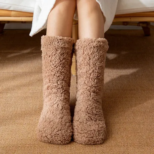 Thickened Winter Woven Thermal Cashmere Socks Floor Socks Women's