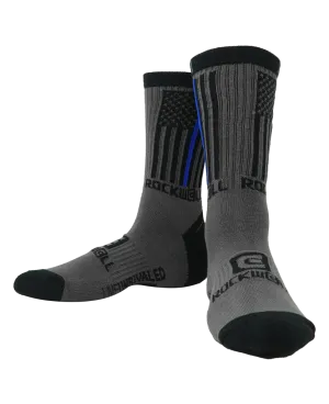 Thin Blue Line Flag Socks