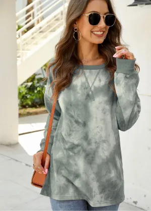 Tie dye loose fit top
