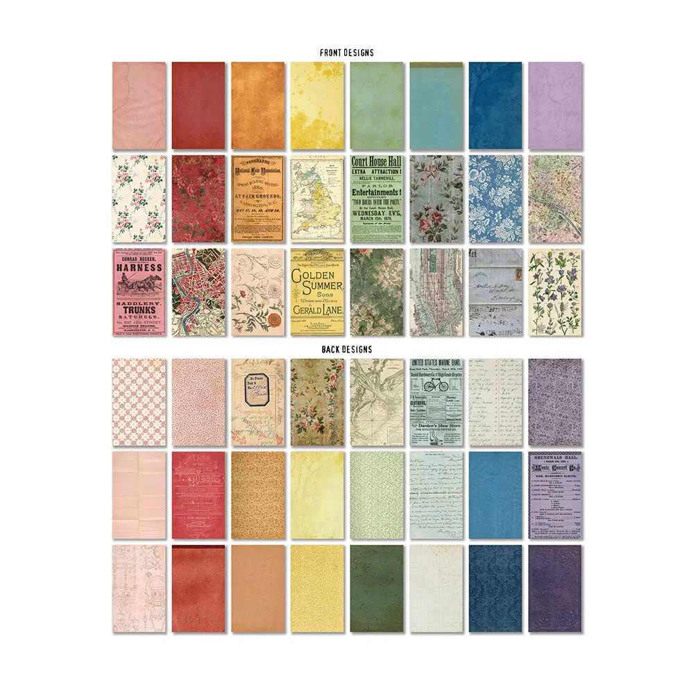 Tim Holtz Idea-Ology Backdrops Double-Sided Cardstock 6"X10" (24-pack) Volume #5