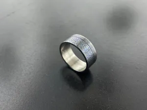 Titanium Simple Textured Band