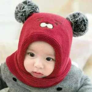 Toddler Boys And Girls Baby Woolen Hats Thickened To Keep Warm