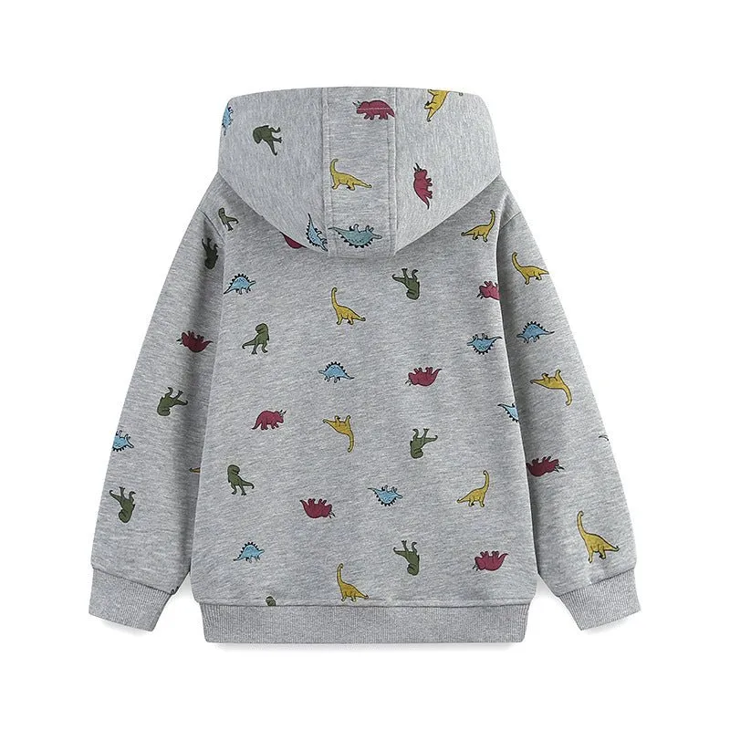Toddler/Kid Boy Cartoon Little Dinosaurs Design Jacket