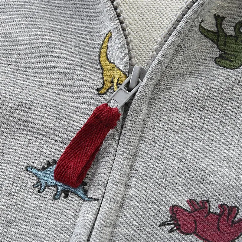 Toddler/Kid Boy Cartoon Little Dinosaurs Design Jacket