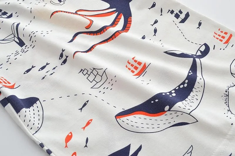 Toddler/Kid Boy Shark Pattern Casual T-shirt