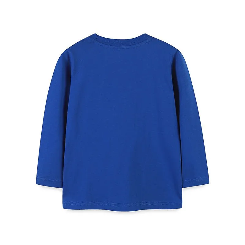 Toddler/Kid Boy Variety Trucks Blue Long Sleeve Shirt
