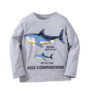 Toddler/Kid Boy's Shark Print T-shirt