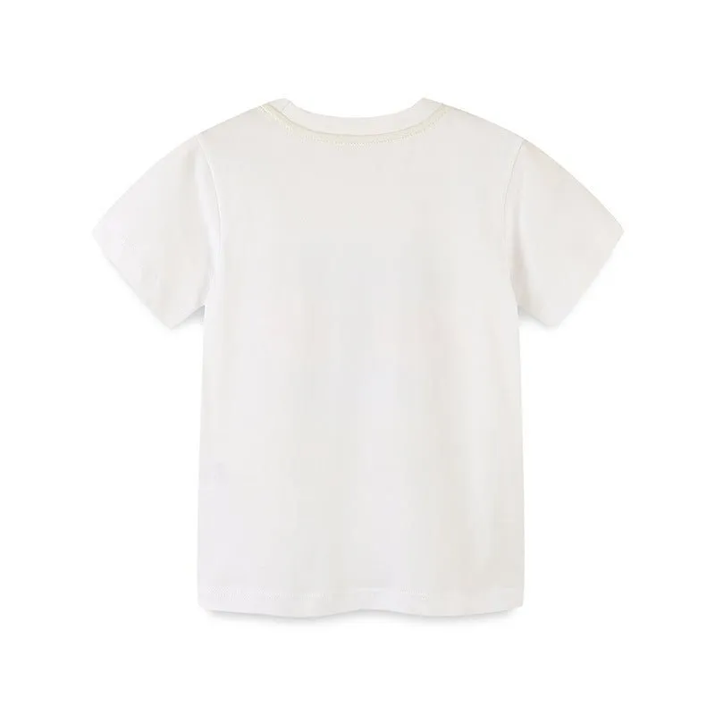 Toddler/Kid Boy's Transportation Vehicle Design White Tee