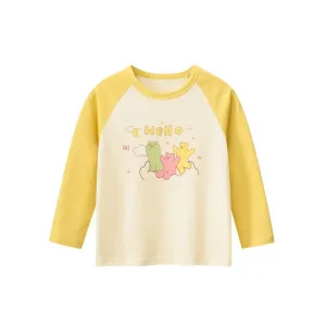 Toddler/Kid Colorful Hello Bears Long Sleeve Shirt