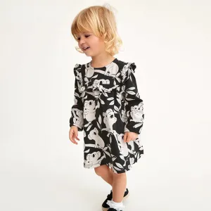 Toddler/Kid Girl Koala Bears Print Long Sleeve Dress