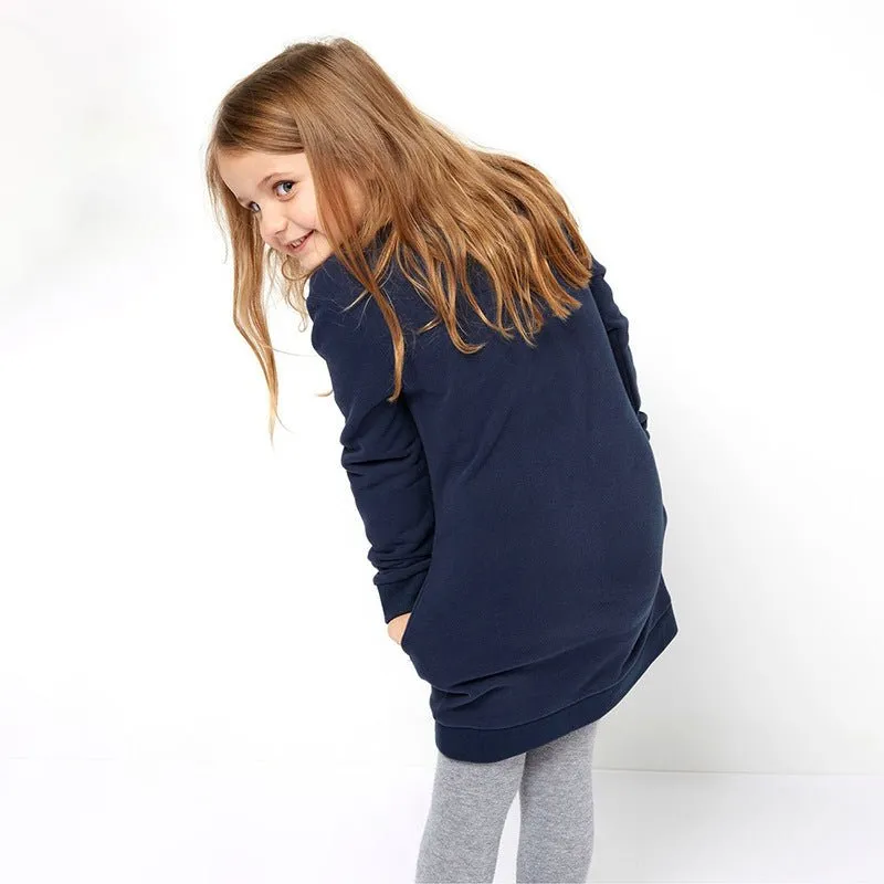 Toddler/Kid Girl Rainbow Print Sequence Star Sweater Dress