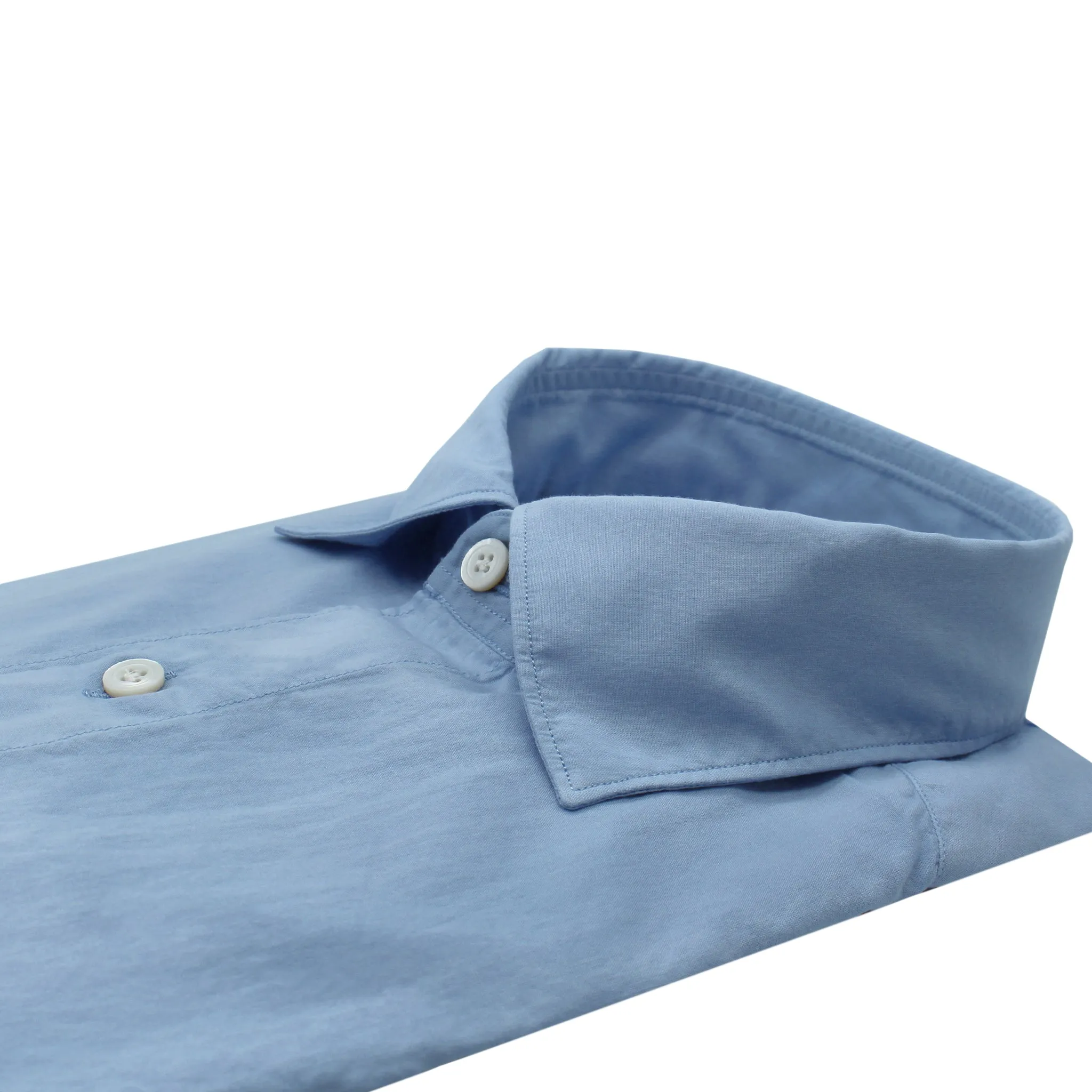 Tokyo slim fit cotton garment dyed pink and coral pink shirt
