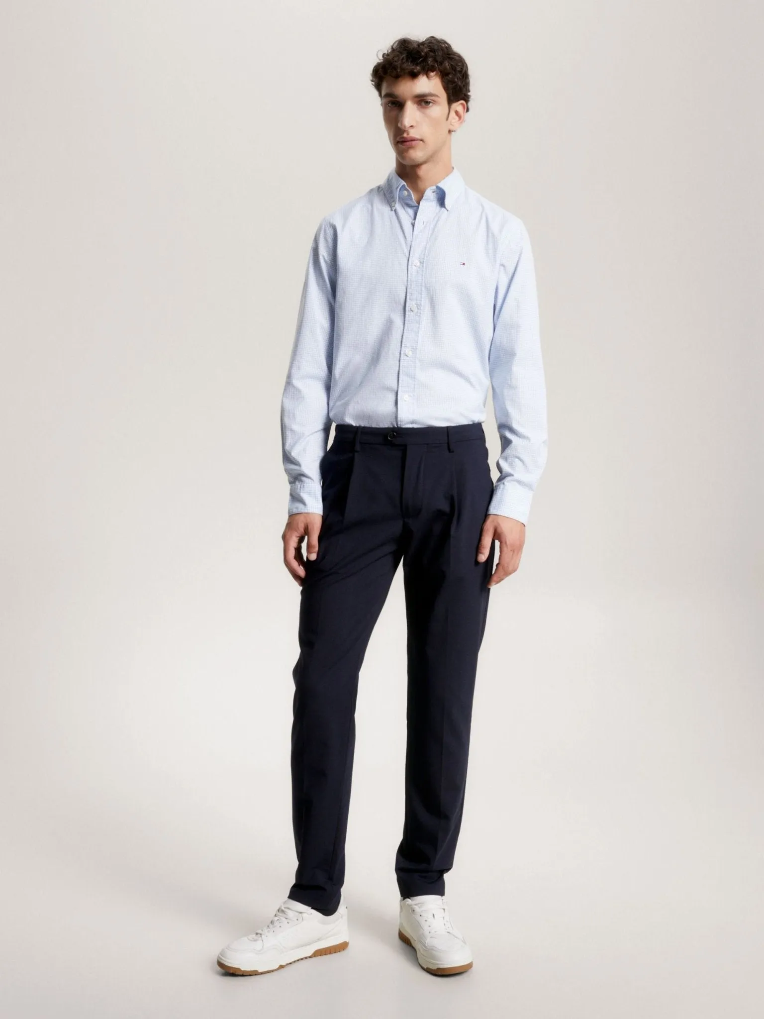 Tommy Hilfiger Natural Soft Flex Gingham Shirt