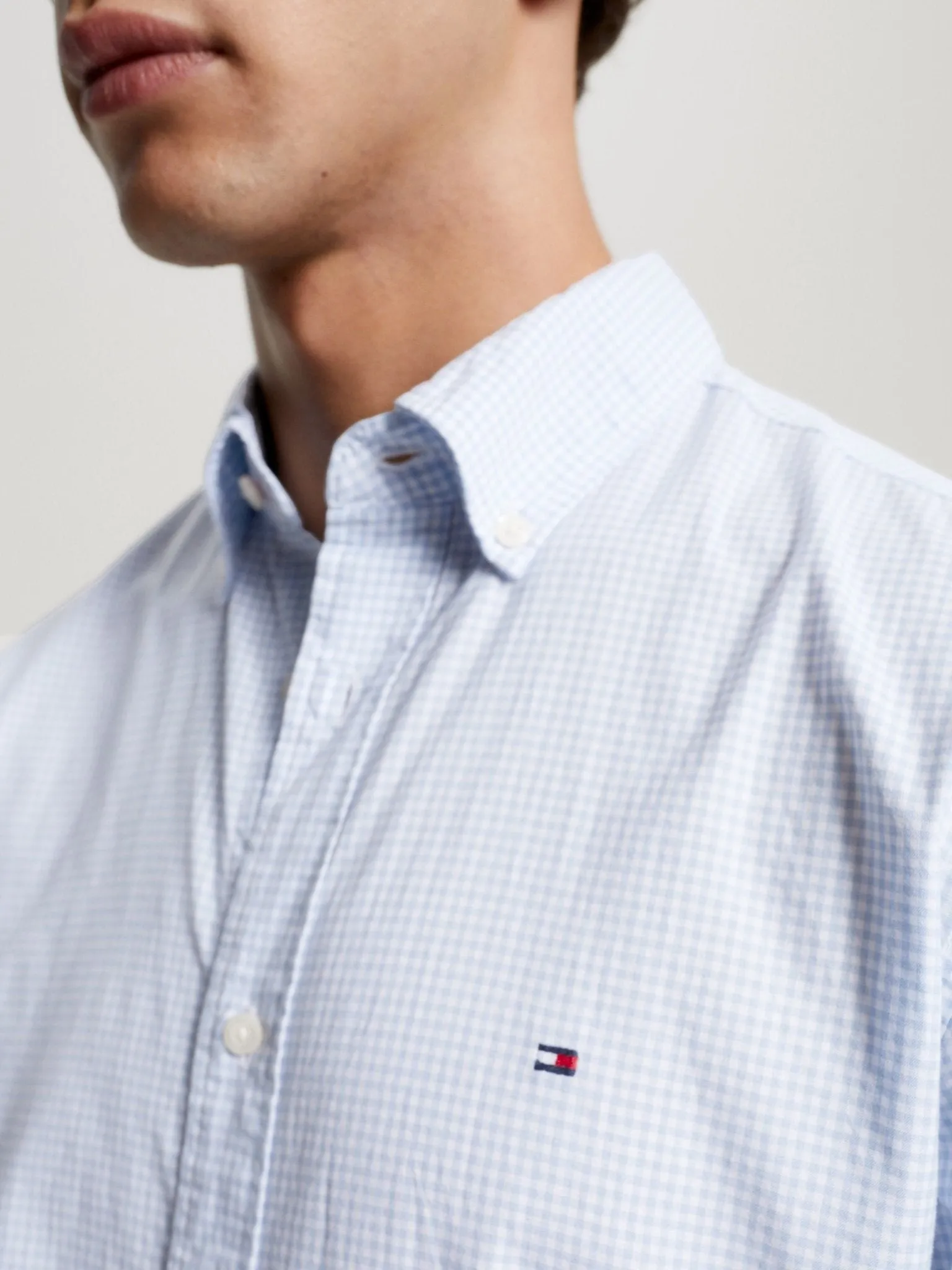 Tommy Hilfiger Natural Soft Flex Gingham Shirt
