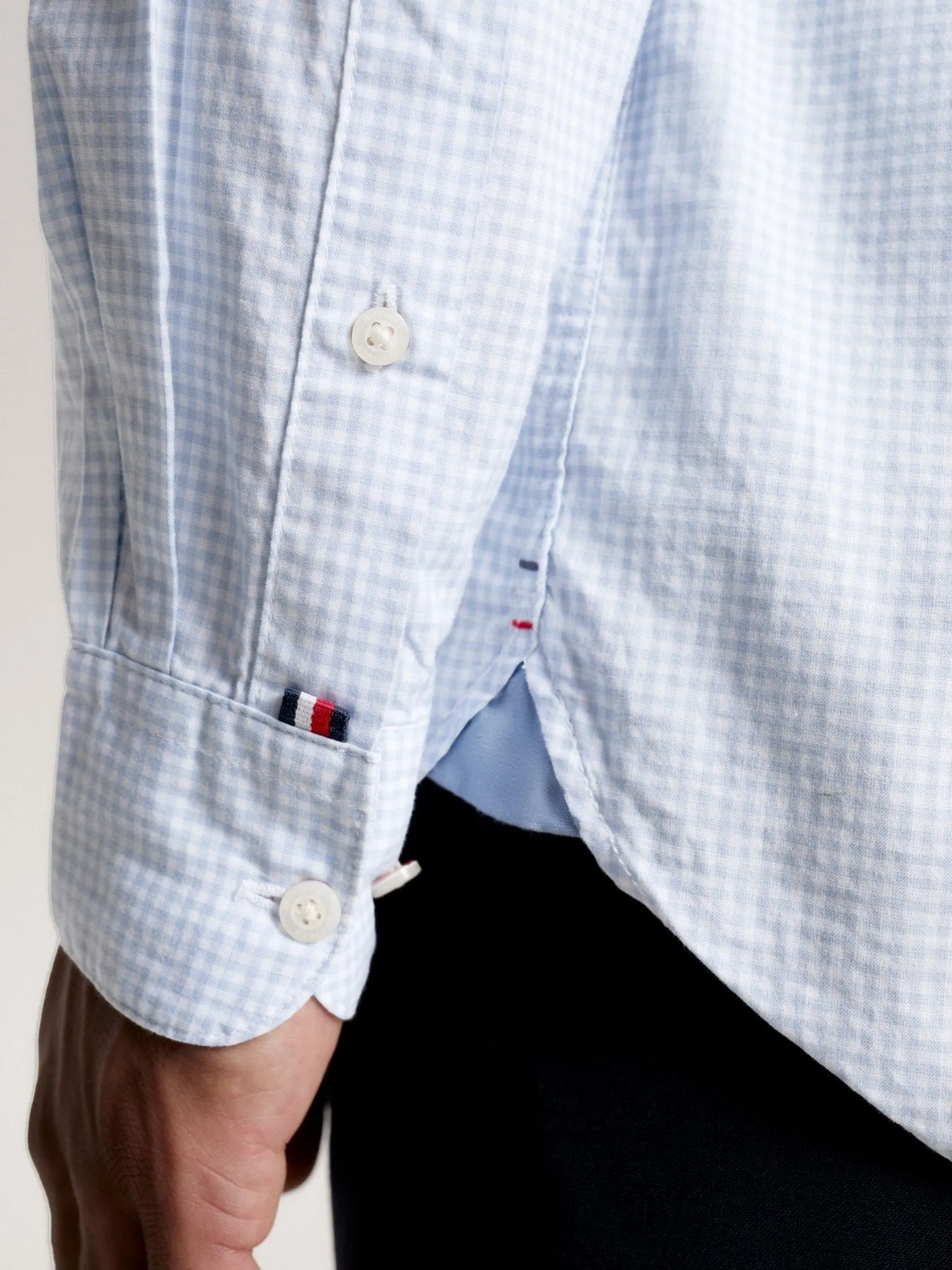 Tommy Hilfiger Natural Soft Flex Gingham Shirt