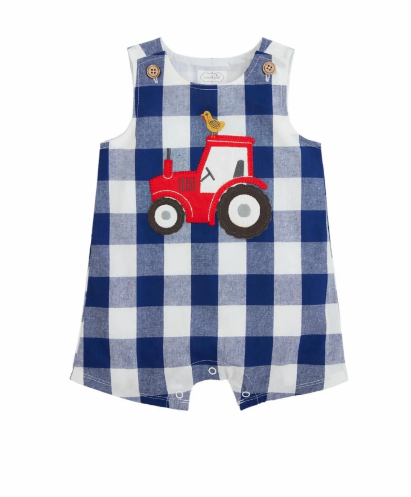 Tractor Check Jon Jon by Mud Pie