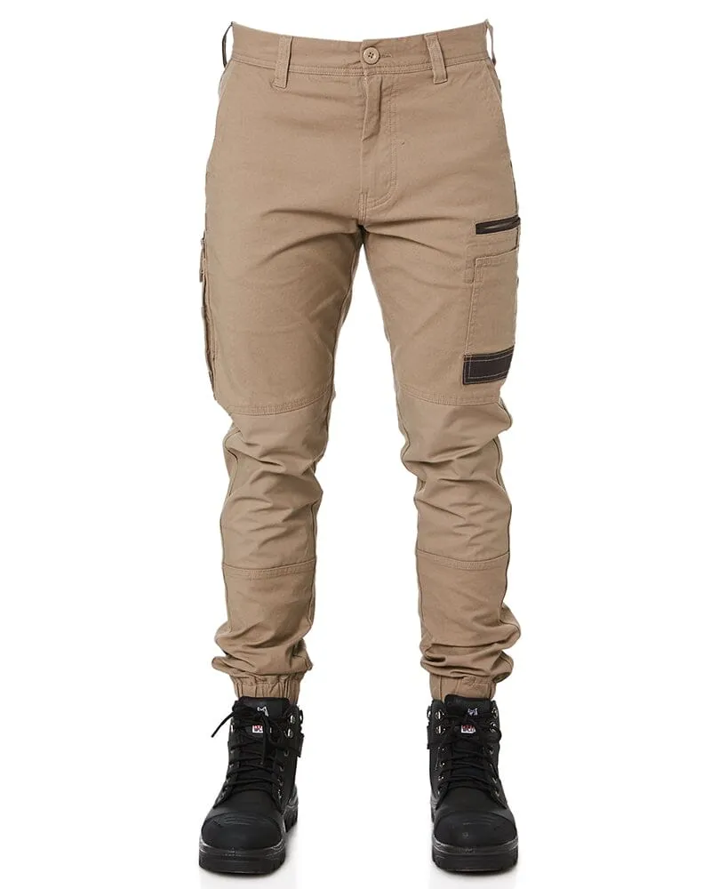 Tradies WP-4 Stretch Cuffed Work Pants 2 Value Pack - Khaki/Khaki