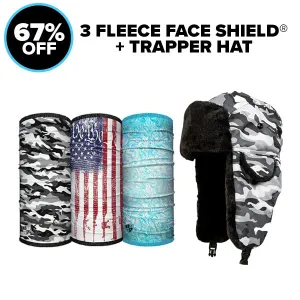 Trapper Hat   3 Fleece Face Shields®