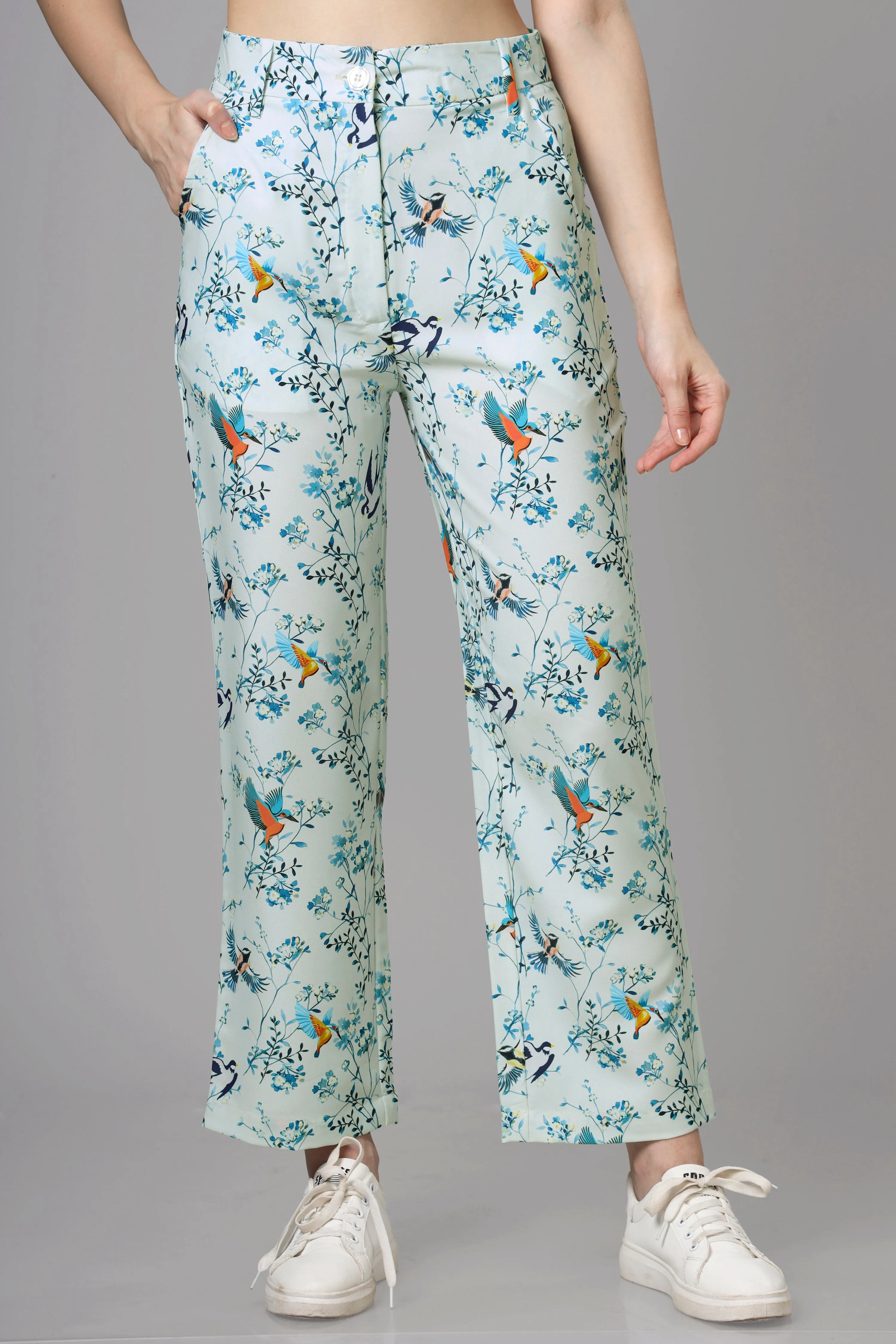Trendy Floral Women's Trousers