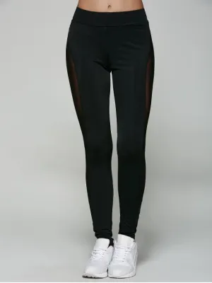 Trendy See-Through Mesh Leggings