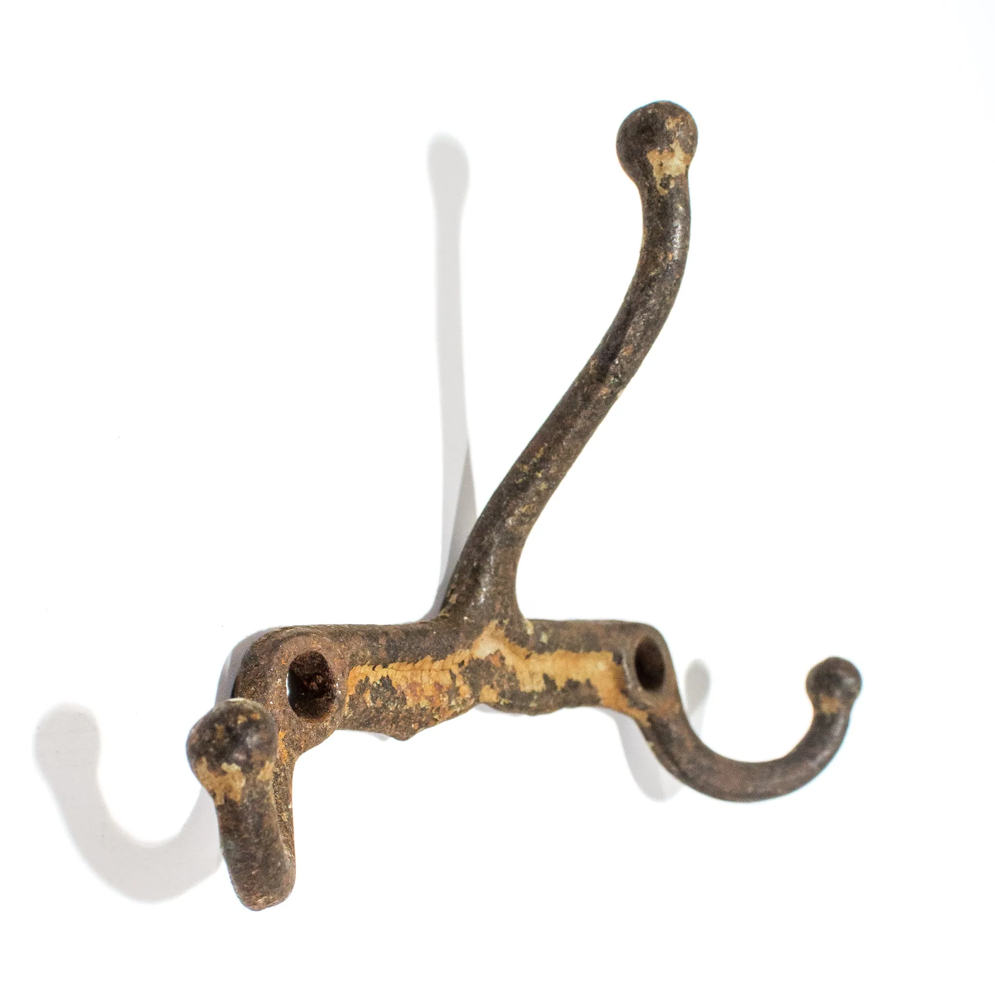 Triple Wide Antique Iron Hook C.1910