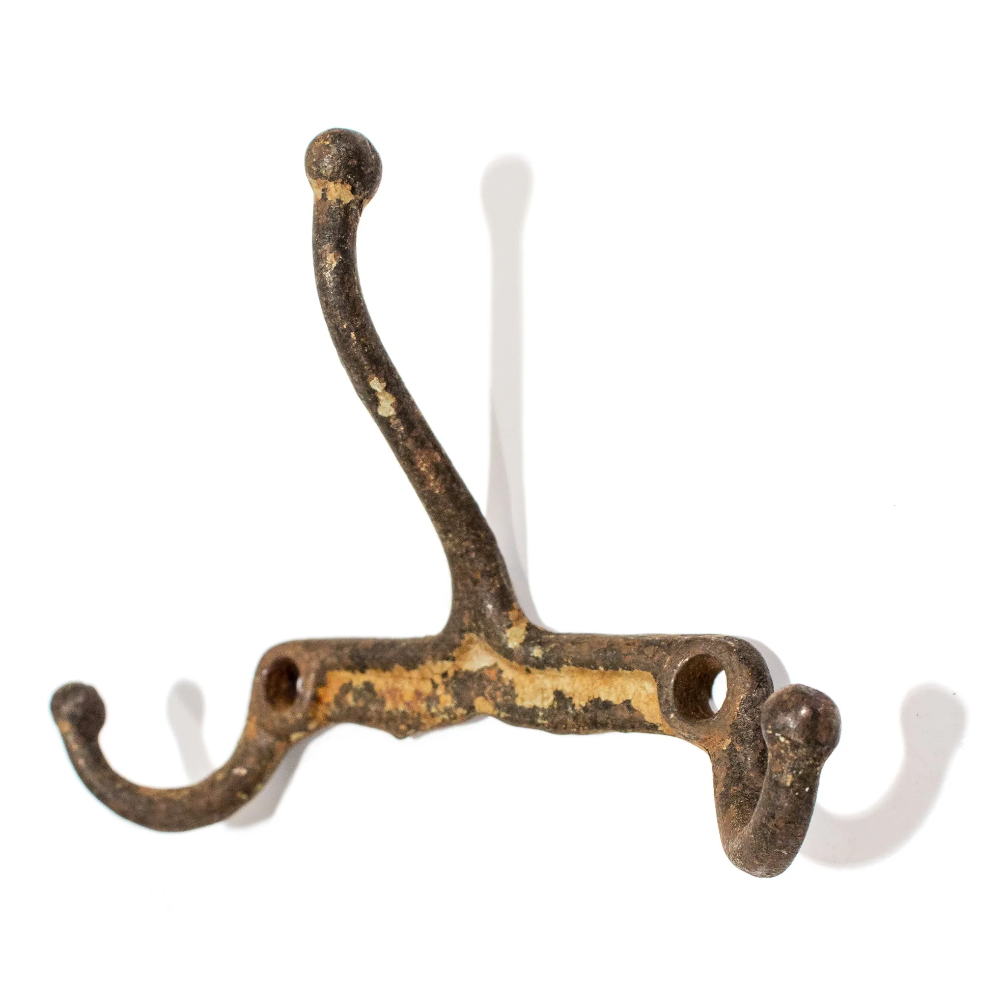 Triple Wide Antique Iron Hook C.1910