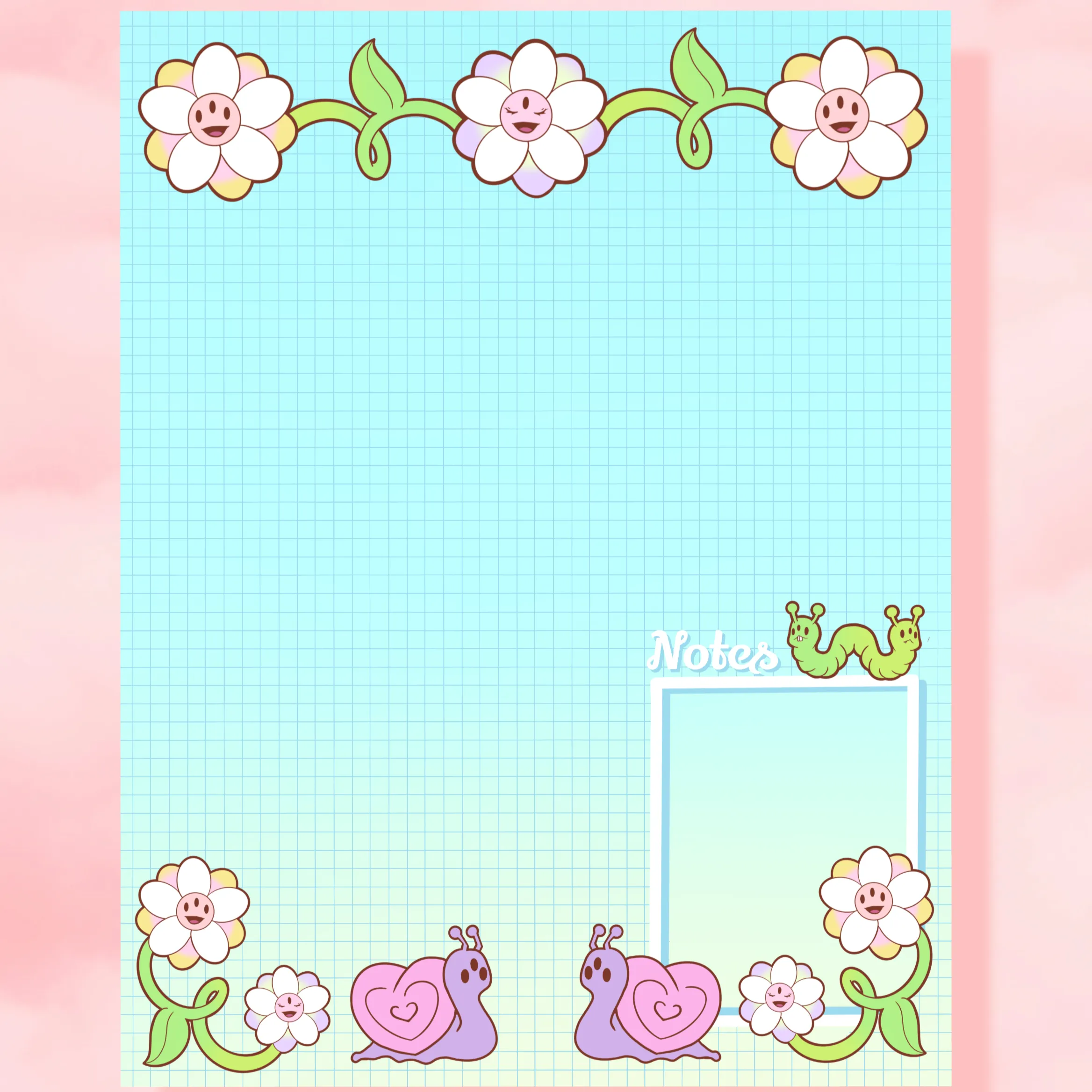 Trippy Daisies Notepad/ Day Planner