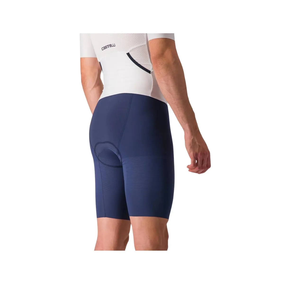 Trisuit Castelli Sanremo Ultra Speed Short Sleeve White Blue